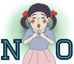 Nostalgic primary schoolchild sticker #8227429