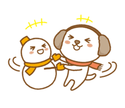 fluffy earmuffs dog sticker #8227535