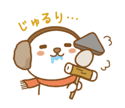 fluffy earmuffs dog sticker #8227537