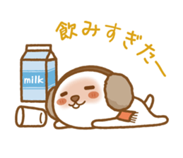 fluffy earmuffs dog sticker #8227539