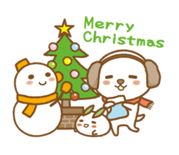 fluffy earmuffs dog sticker #8227540