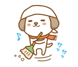 fluffy earmuffs dog sticker #8227541