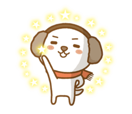 fluffy earmuffs dog sticker #8227542