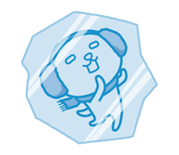 fluffy earmuffs dog sticker #8227543