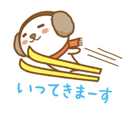 fluffy earmuffs dog sticker #8227551