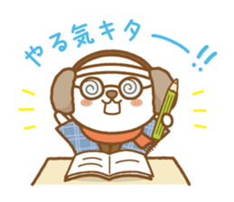 fluffy earmuffs dog sticker #8227554