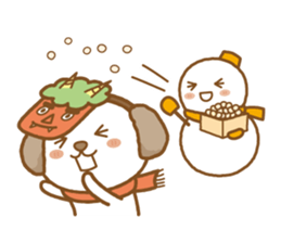 fluffy earmuffs dog sticker #8227558