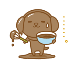 fluffy earmuffs dog sticker #8227561