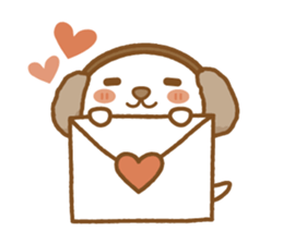 fluffy earmuffs dog sticker #8227562