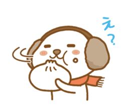 fluffy earmuffs dog sticker #8227565