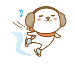 fluffy earmuffs dog sticker #8227570