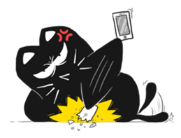 Psycho The Black Cat sticker #8228951