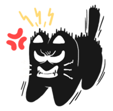 Psycho The Black Cat sticker #8228955