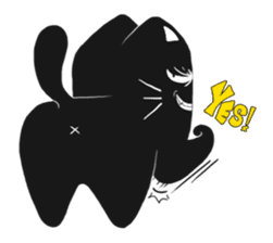 Psycho The Black Cat sticker #8228968