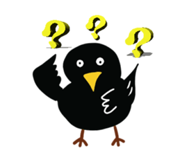 Little Blackbird small point of sticker #8229053