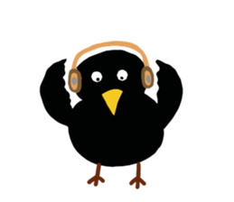 Little Blackbird small point of sticker #8229054