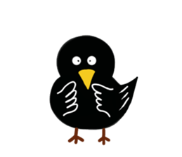 Little Blackbird small point of sticker #8229056