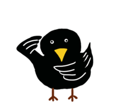 Little Blackbird small point of sticker #8229059