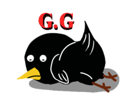 Little Blackbird small point of sticker #8229069