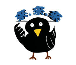 Little Blackbird small point of sticker #8229079