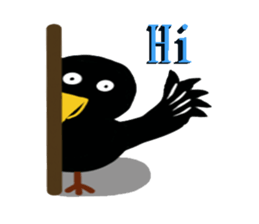 Little Blackbird small point of sticker #8229082