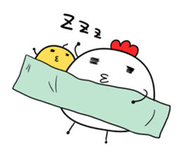 Chicken chick daily sticker #8229337
