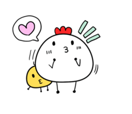 Chicken chick daily sticker #8229339