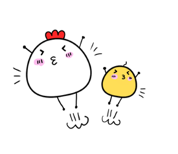 Chicken chick daily sticker #8229343