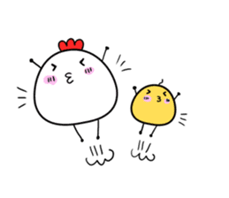 Chicken chick daily sticker #8229343