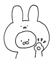 emotional instability rabbit sticker #8230212