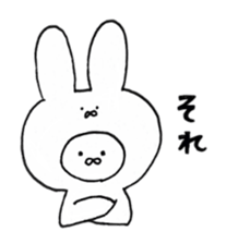 emotional instability rabbit sticker #8230216