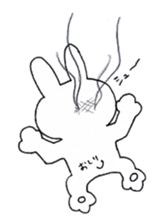 emotional instability rabbit sticker #8230222