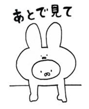 emotional instability rabbit sticker #8230230