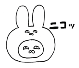 emotional instability rabbit sticker #8230233