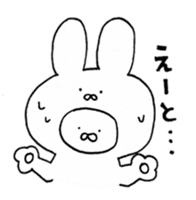 emotional instability rabbit sticker #8230235