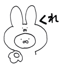 emotional instability rabbit sticker #8230239