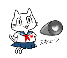 Cat of the High School Girl sticker #8230293
