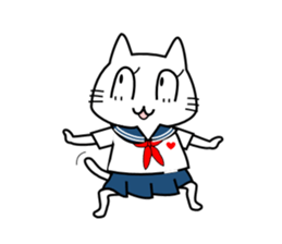 Cat of the High School Girl sticker #8230297