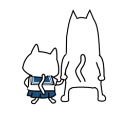 Cat of the High School Girl sticker #8230303