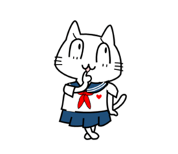 Cat of the High School Girl sticker #8230304