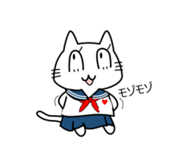 Cat of the High School Girl sticker #8230305