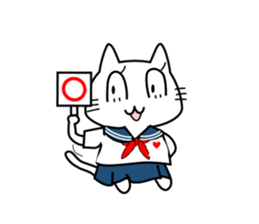 Cat of the High School Girl sticker #8230306