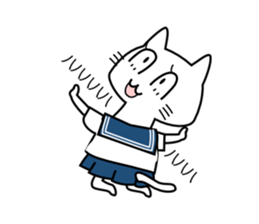 Cat of the High School Girl sticker #8230309