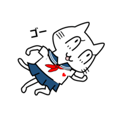 Cat of the High School Girl sticker #8230316