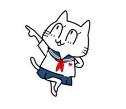 Cat of the High School Girl sticker #8230318