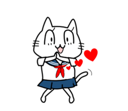 Cat of the High School Girl sticker #8230322