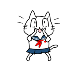 Cat of the High School Girl sticker #8230324