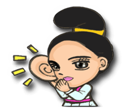 Ladies and guards -Tang Dynasty sticker #8231371