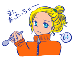 Yamaguchi valve women sticker #8233434