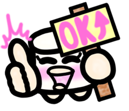 Ms. milk pudding in around forties sticker #8233693